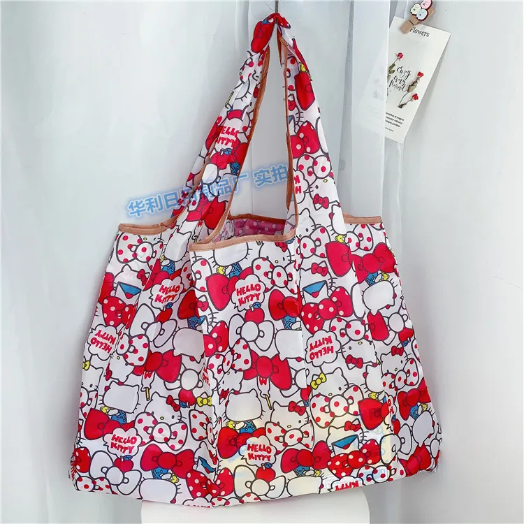 Sanrio Hello Kitty Handbag Cartoon Shopping Bag Melody Shoulder Bag Folding Eco Bag Polyester Large Shopping Bag
Sanrio Hello Kitty Handbag Cartoon Shopping Bag Melody Shoulder Bag Folding Eco Bag Polyester Large Shopping Bag