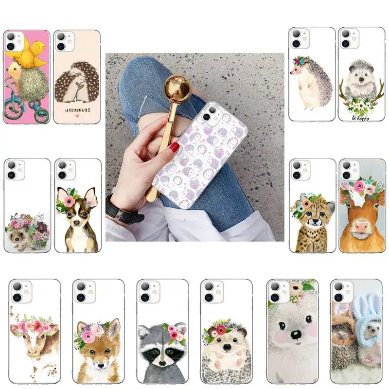 Animal Hedgehog Cattle Fox Deer Phone Case For iphone 14 13 Pro Max Case For iPhone 11 Pro Max XS MAX XR SE2 8 7 Plus X
Animal Hedgehog Cattle Fox Deer Phone Case For iphone 14 13 Pro Max Case For iPhone 11 Pro Max XS MAX XR SE2 8 7 Plus X
