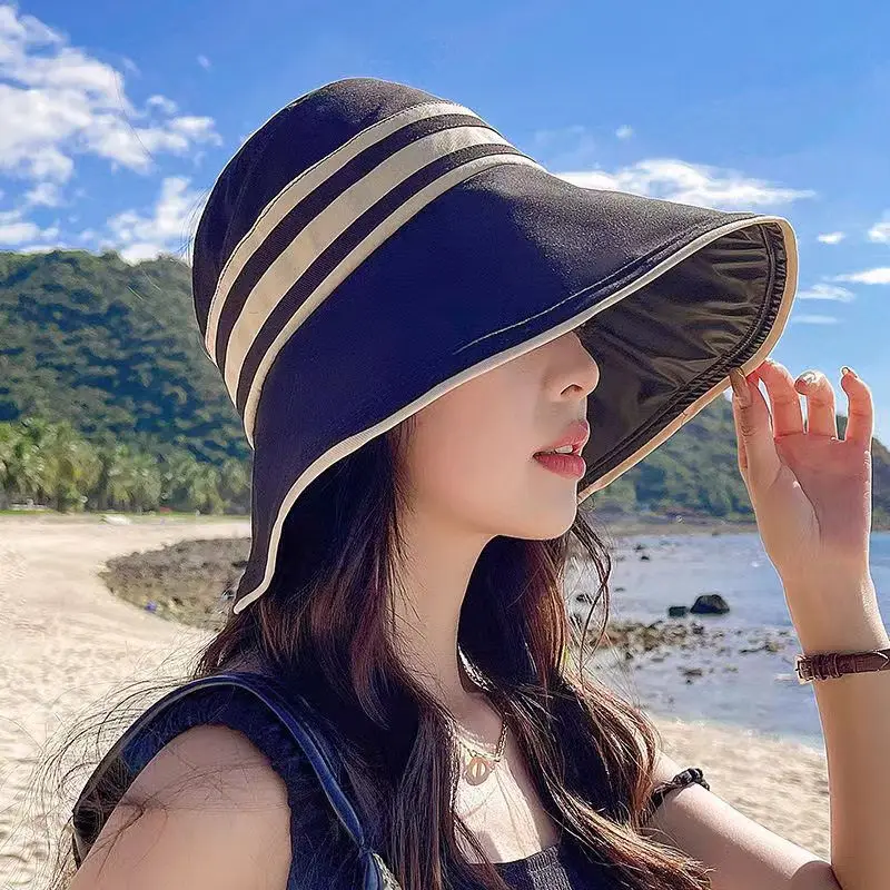 Black rubber large brim striped empty top hat for women outdoor UV resistant foldable sun hat sunshade hat hat
Black rubber large brim striped empty top hat for women outdoor UV resistant foldable sun hat sunshade hat hat