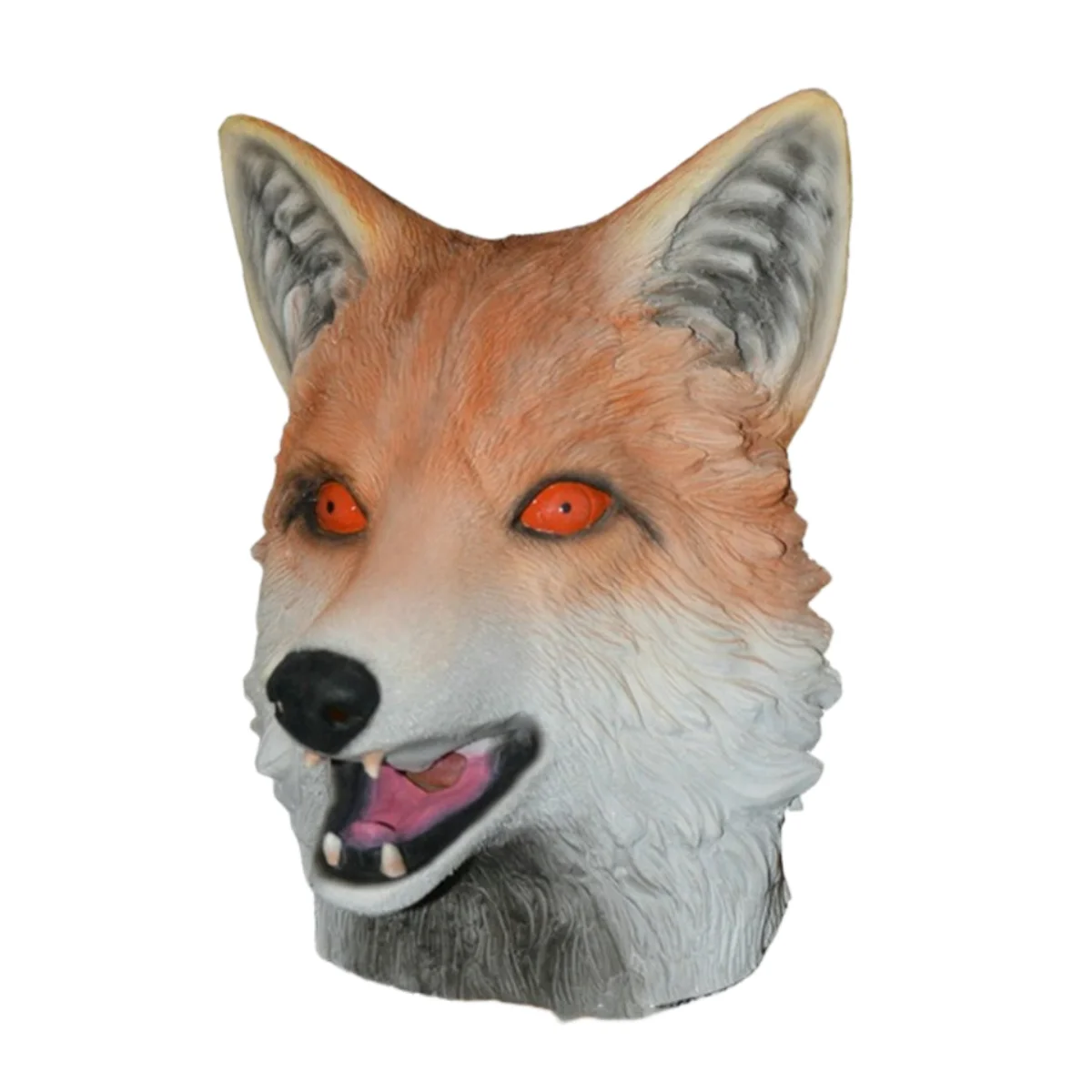 

Ferocious Wolf Head Mask for Men Funny Therian Animal Latex Full Face Mascara Festival Outfit Women Horror Halloween Costume