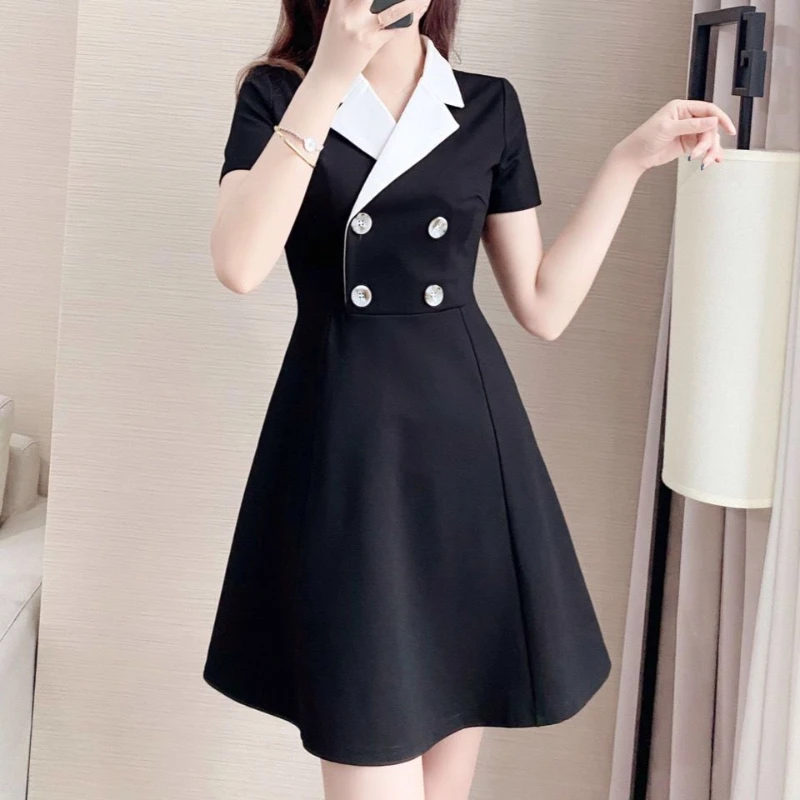 Женское двубортное длинное платье-жакет, женское платье для выпускного вечера, женское модное элегантное платье, G23 
Женское двубортное длинное платье-жакет, женское платье для выпускного вечера, женское модное элегантное платье, G23