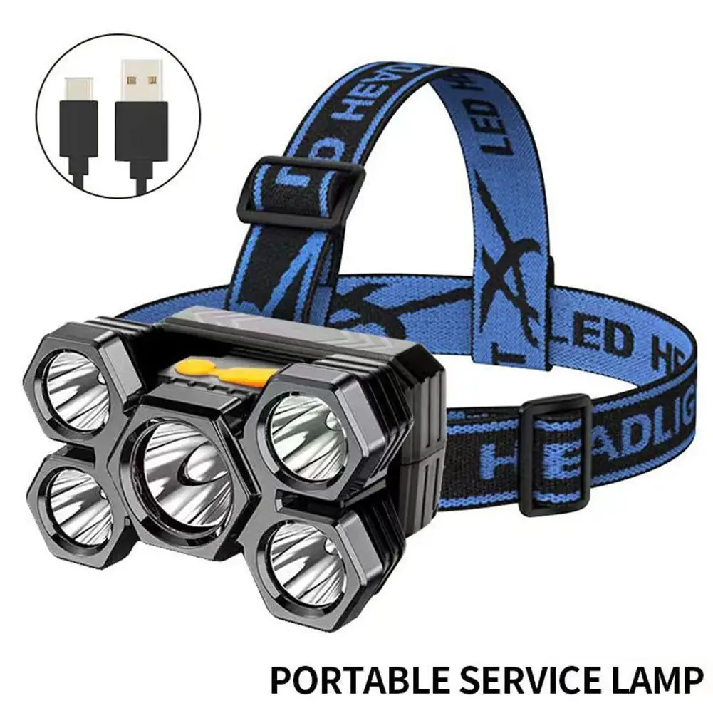 Head-mounted Lighting Outdoor Household 5led Miner's Lamp Rechargeable Portable Multi-function Fishing Glare Headlight
Head-mounted Lighting Outdoor Household 5led Miner's Lamp Rechargeable Portable Multi-function Fishing Glare Headlight