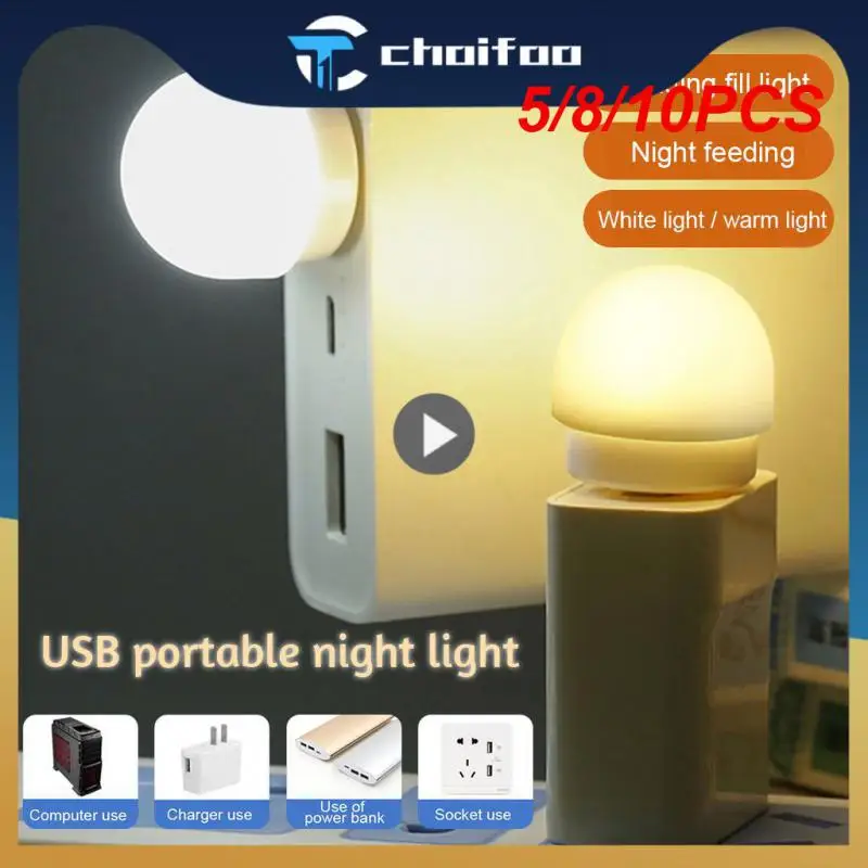 5/8/10PCS Small Round Reading Light Low Power Consumption 5g Usb Book Light Soft Light Eye Protection Led Night Lights Lamp
5/8/10PCS Small Round Reading Light Low Power Consumption 5g Usb Book Light Soft Light Eye Protection Led Night Lights Lamp