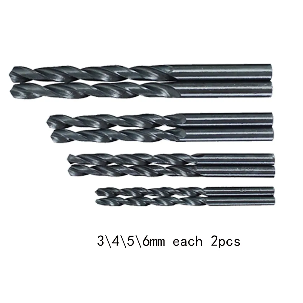 2Pcs High Speed Steel Drill Bit Set Black Coated Wring Drill Bit Carbon Steel Material 3 4 5 6mm Woodworking Tools
2Pcs High Speed Steel Drill Bit Set Black Coated Wring Drill Bit Carbon Steel Material 3 4 5 6mm Woodworking Tools