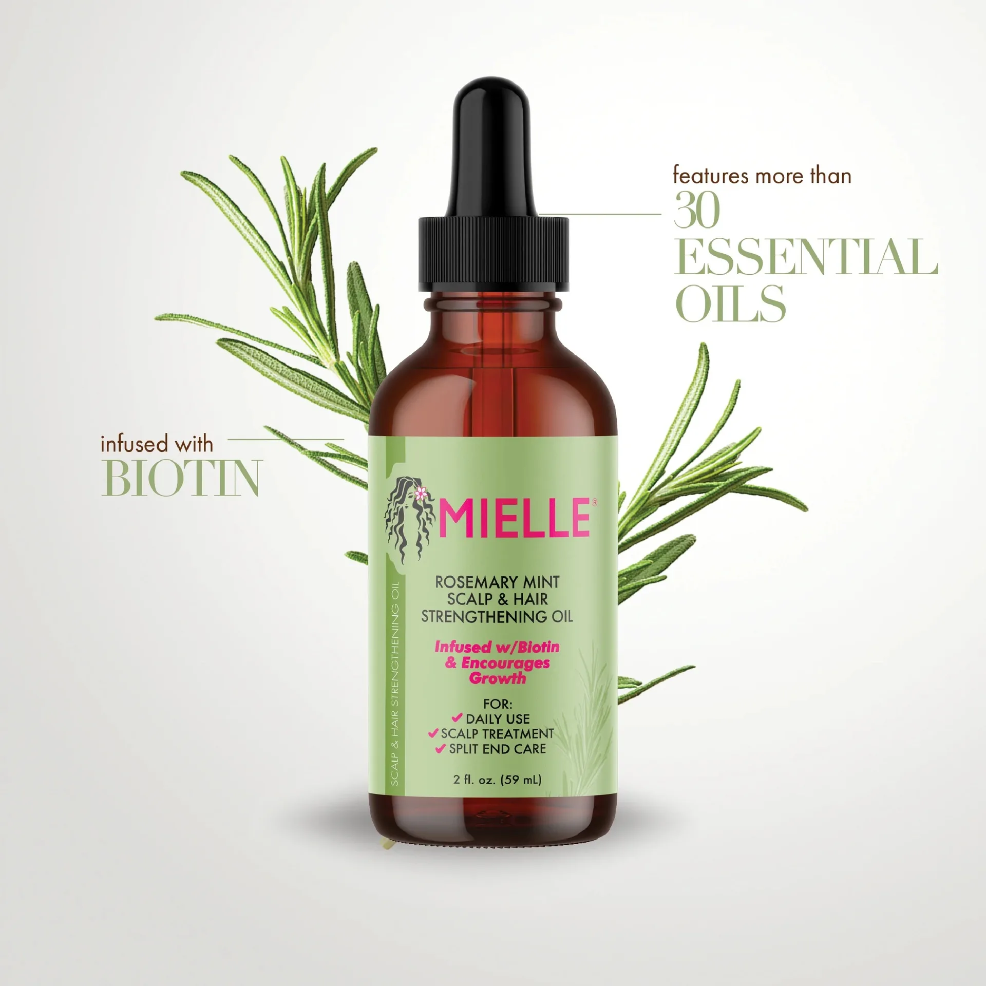 Mielle Organics Rosemary Mint Scalp & Hair Strengthening Oil Nourishing Treatment for Split Ends and Dry Scalp Essential Oils
Mielle Organics Rosemary Mint Scalp & Hair Strengthening Oil Nourishing Treatment for Split Ends and Dry Scalp Essential Oils