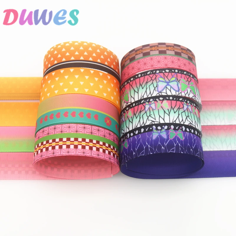DUWES 50yards Japan cartoon Ribbon double two face printed grosgrain DIY OEM decoration D1381
DUWES 50yards Japan cartoon Ribbon double two face printed grosgrain DIY OEM decoration D1381