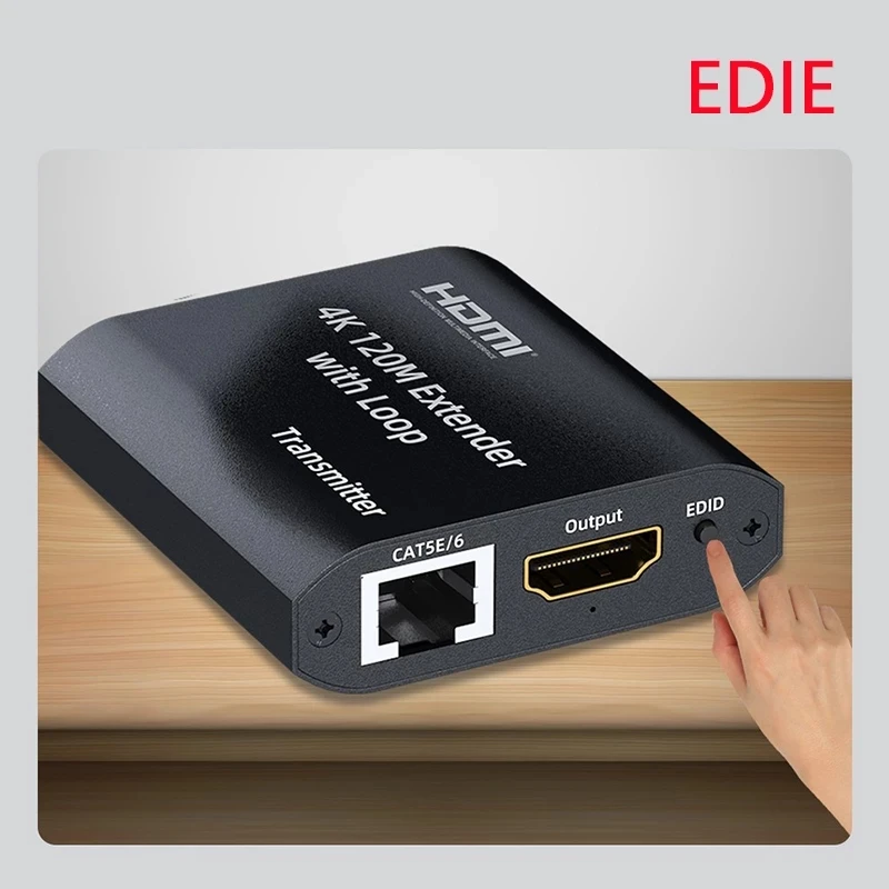 Extender HDMI RJ45 4K extender cat5 60M 120M audio Kit over ethernet cat6/5e for PS4 apple TV PC laptop HDTV | Электроника
