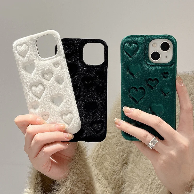 Ottwn Winter 3D Plush Love Heart Phone Case For iPhone 14 13 12 Pro Max Solid Color Warm Fluffy Shockproof Case For iPhone 11
Ottwn Winter 3D Plush Love Heart Phone Case For iPhone 14 13 12 Pro Max Solid Color Warm Fluffy Shockproof Case For iPhone 11
