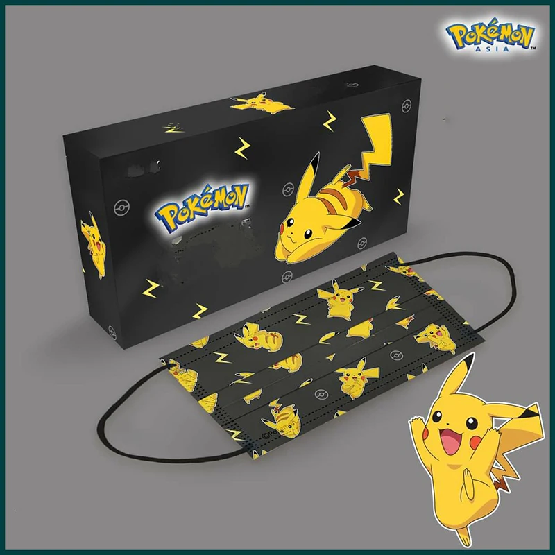 50pcs Pokemon Disposable Face Mask Anime Pikachu Children Cartoon 3 Layers Protective Breathable Mouth Enfant Masques Mascarilla
50pcs Pokemon Disposable Face Mask Anime Pikachu Children Cartoon 3 Layers Protective Breathable Mouth Enfant Masques Mascarilla