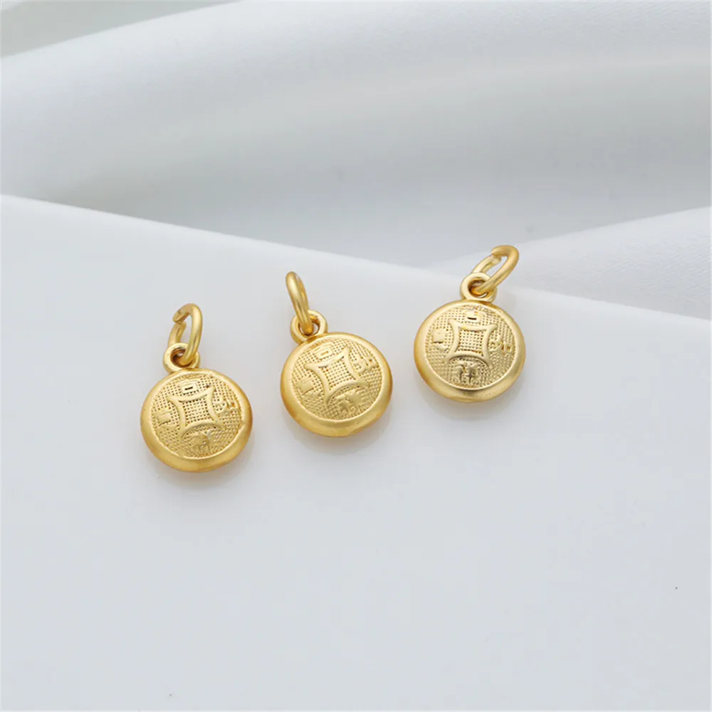 18k bag of gold color protection sandblasting gold matte vintage coins 10mm pendant bracelet necklace diy earrings accessories
18k bag of gold color protection sandblasting gold matte vintage coins 10mm pendant bracelet necklace diy earrings accessories