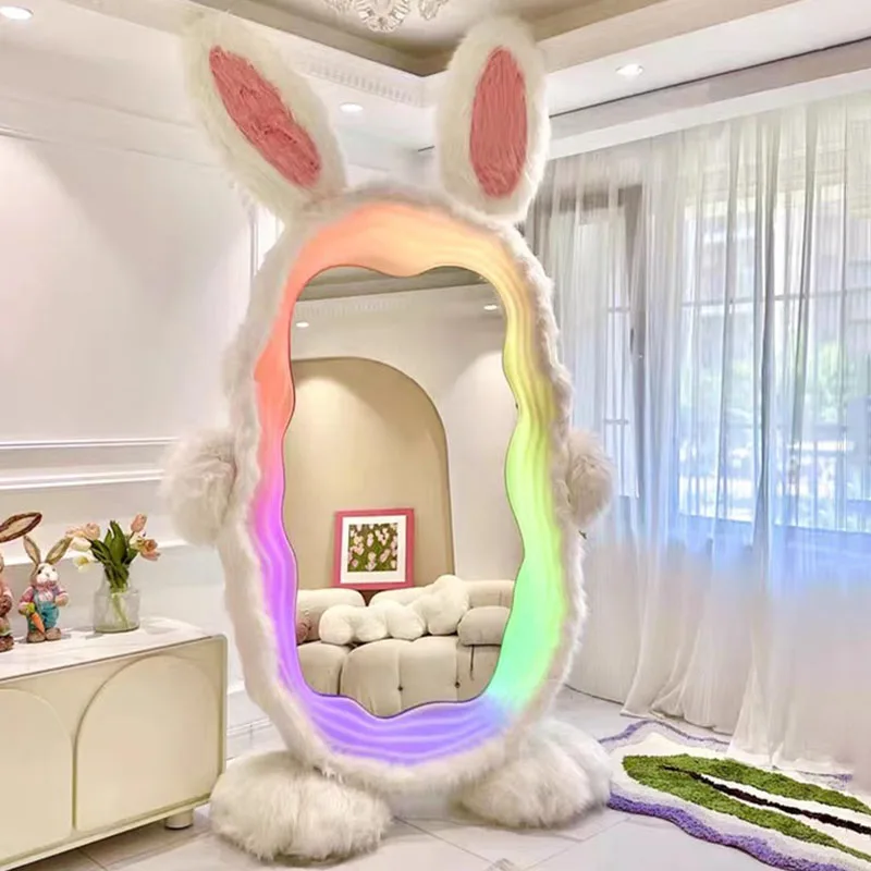 Rabbit Memphis Large Mirror Living Room Standing Girls Makeup Full Body Mirror Design Funky Quality Creative Espejos Decoration
Rabbit Memphis Large Mirror Living Room Standing Girls Makeup Full Body Mirror Design Funky Quality Creative Espejos Decoration