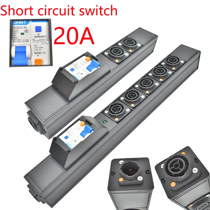 Коротковое управление переключателем NAC3FPX NAC3MPX PDU Удлинитель Schuko Powerlink Box аудио 3P