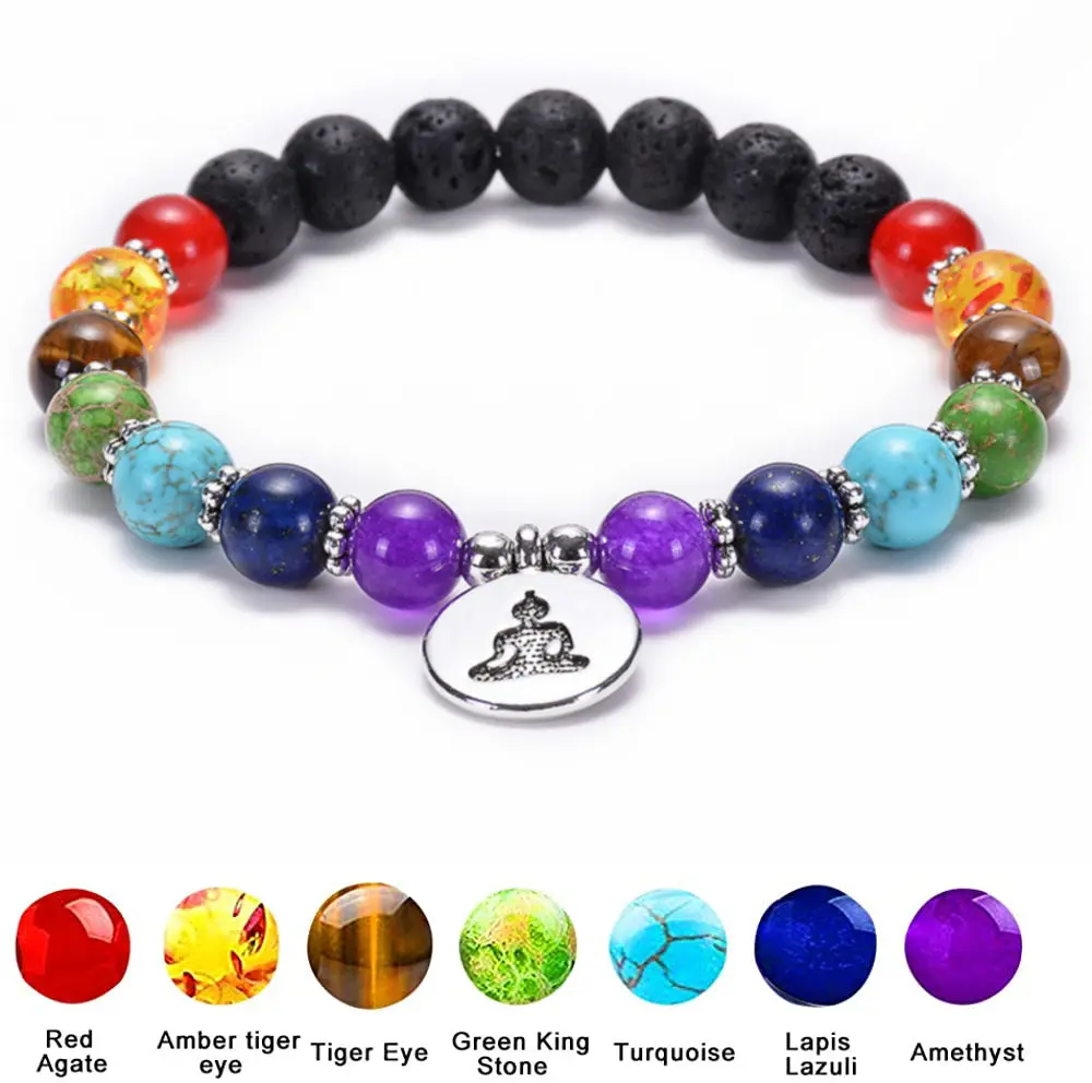 Beads Bracelet For Women Men 7 Chakra Healing Energy Yoga Bracelet Tiger eye Lava Stone Mandala Buddha Bracelet Couples Jewelry
Beads Bracelet For Women Men 7 Chakra Healing Energy Yoga Bracelet Tiger eye Lava Stone Mandala Buddha Bracelet Couples Jewelry