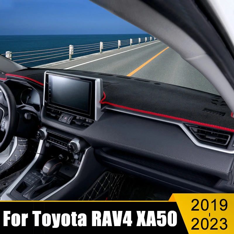 

For Toyota RAV4 XA50 2019 2020 2021 2022 2023 Hybrid Car Dashboard Avoid Light Pad Instrument Platform Desk Cover Mats Carpets