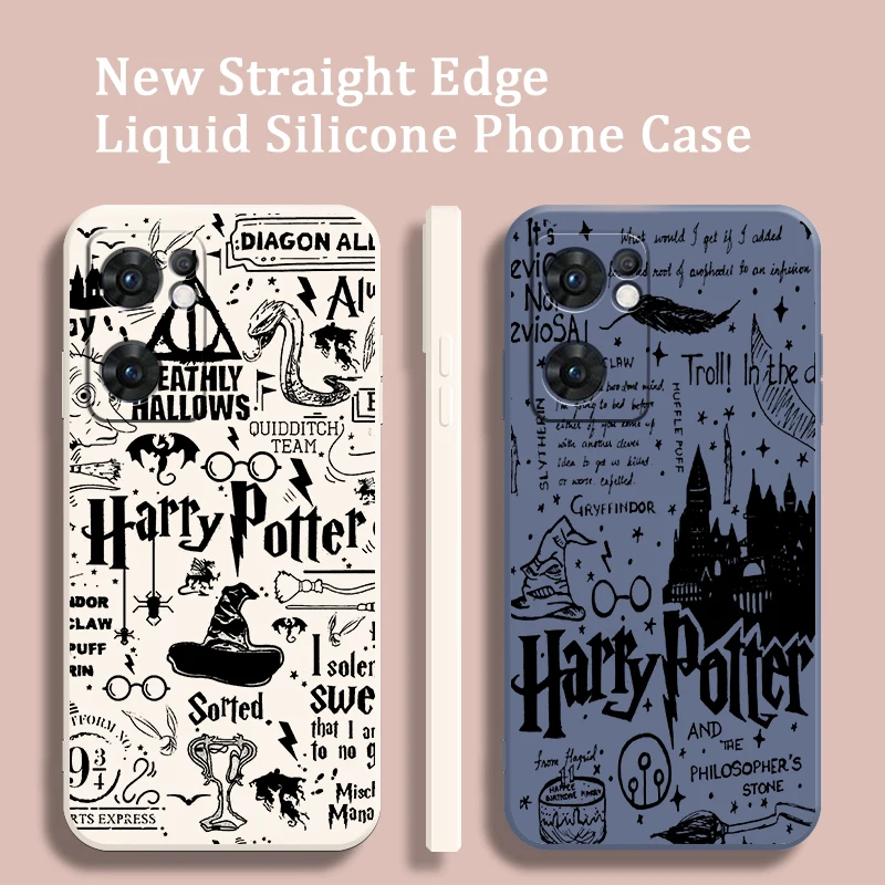

LoGo Potters Wand Harries Art Phone Case For OPPO A73 A31 2020 Reno7 SE 6 5 4 2 Z Lite Pro Plus 5G Funda Liquid Rope Cover