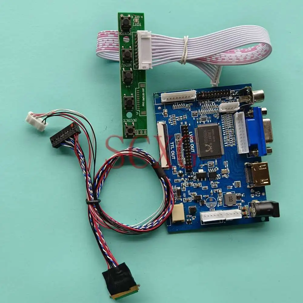 LCD Display Controller Board Fit LP173WD1-TLE1 1600*900 LVDS 40 Pin Notebook 17.3" 2AV+VGA+HDMI-Compatible DIY Kit
LCD Display Controller Board Fit LP173WD1-TLE1 1600*900 LVDS 40 Pin Notebook 17.3" 2AV+VGA+HDMI-Compatible DIY Kit