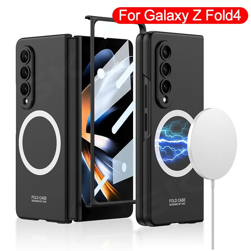 GKK поддержка Magsafe беспроводной зарядный чехол для Samsung Galaxy Z Fold 4 5G чехол с закаленным стеклом жесткий чехол для Galaxy Z Fold4
GKK поддержка Magsafe беспроводной зарядный чехол для Samsung Galaxy Z Fold 4 5G чехол с закаленным стеклом жесткий чехол для Galaxy Z Fold4