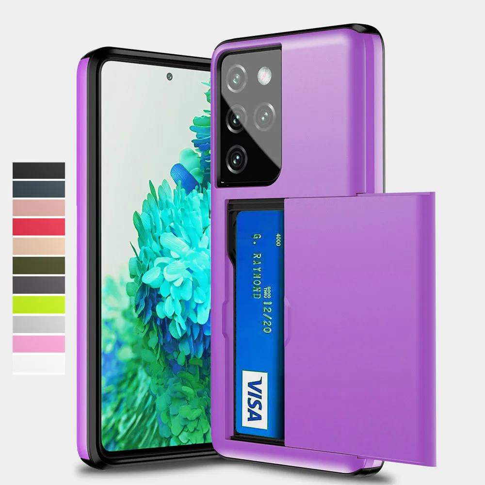 Slide Card Slots Holder Case For Samsung Galaxy S21 S22 Ultra S20 FE Note 20 Ultra 10 9 8 S10 5G S9 S8 Plus S10E S21+ Cover Capa
Slide Card Slots Holder Case For Samsung Galaxy S21 S22 Ultra S20 FE Note 20 Ultra 10 9 8 S10 5G S9 S8 Plus S10E S21+ Cover Capa