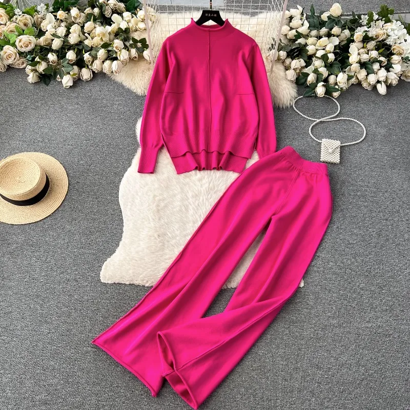Autumn and Winter European and American Fashion Suit Women's Loose Long-sleeved Top + High-waisted Wide-leg Rolled Trousers
Autumn and Winter European and American Fashion Suit Women's Loose Long-sleeved Top + High-waisted Wide-leg Rolled Trousers