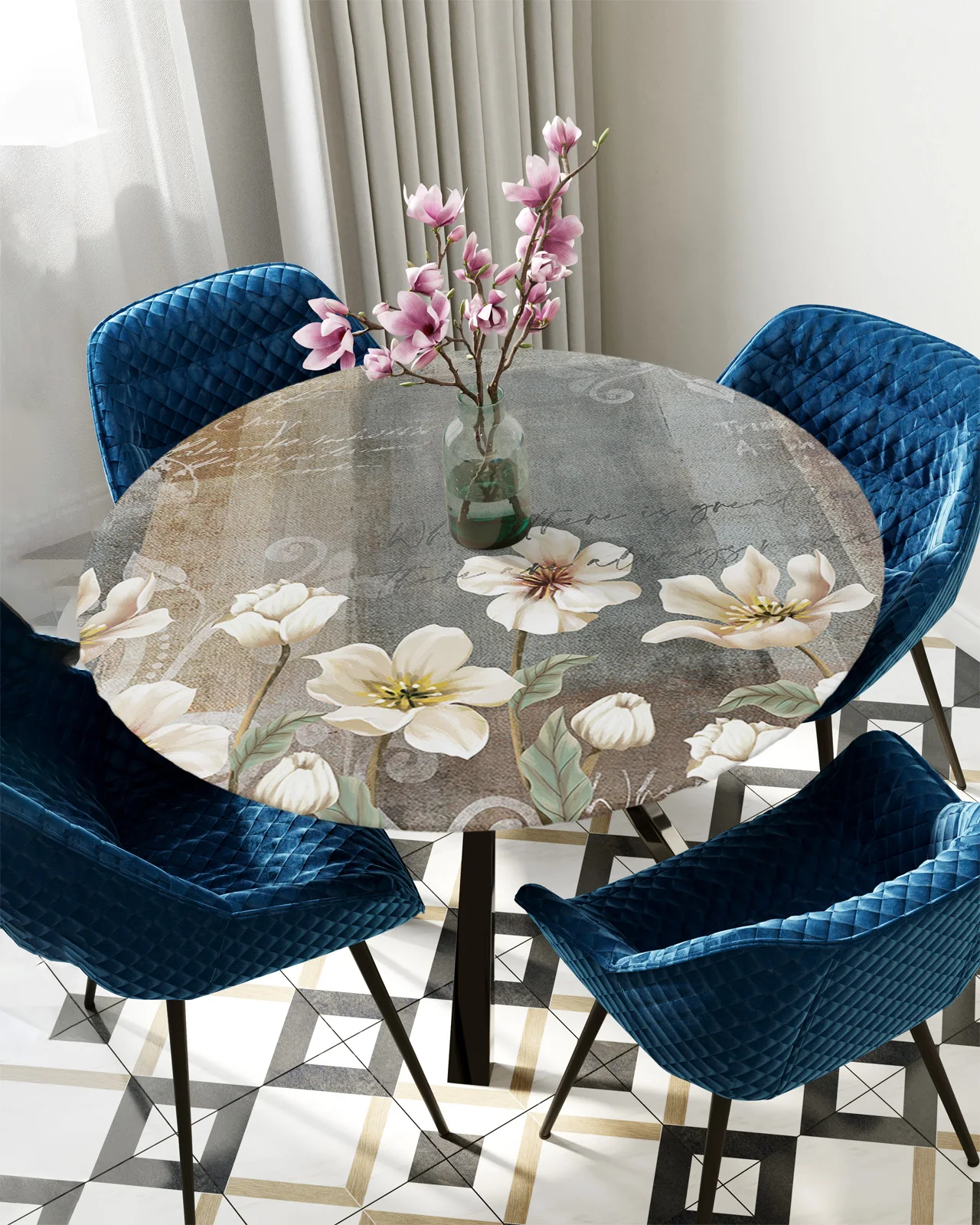 Flower Retro Plant Pastoral Style Round Tablecloth Elastic Table Cover Rectangle Waterproof Dining Table Decoration Accessorie
Flower Retro Plant Pastoral Style Round Tablecloth Elastic Table Cover Rectangle Waterproof Dining Table Decoration Accessorie
