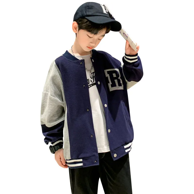 Teen Boys Baseball Jackets Fashion Letter Pattern Spring Autumn Baseball College Coats Long Sleeve Outerwear Kids Sport Clothes
Teen Boys Baseball Jackets Fashion Letter Pattern Spring Autumn Baseball College Coats Long Sleeve Outerwear Kids Sport Clothes