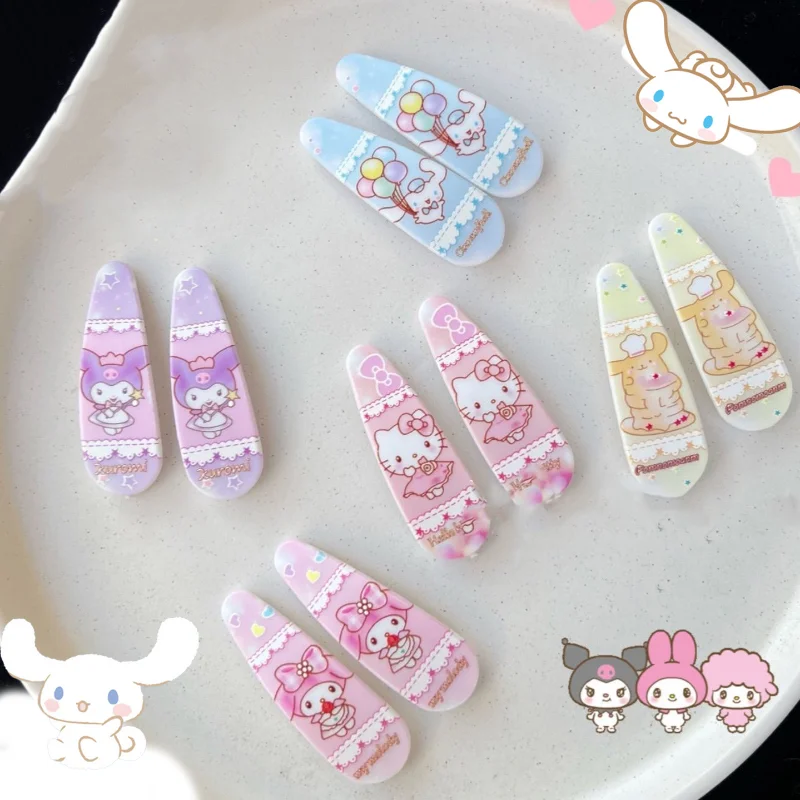 2 шт. Sanrio Kawaii Hello котенок, зажим для волос Cinnamoroll My Melody Girl мультяшный милый Ins BB клипса студенческий аниме шпилька для волос подарок для девочки
2 шт. Sanrio Kawaii Hello котенок, зажим для волос Cinnamoroll My Melody Girl мультяшный милый Ins BB клипса студенческий аниме шпилька для волос подарок для девочки