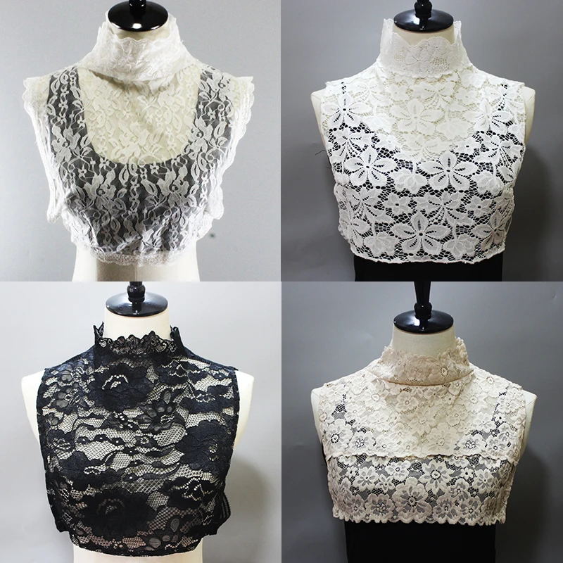 7 Styles Stand Fake Collar for Women Vintage Lace Floral Mesh Black Dress False Collars Half Shirt Neckwear Detachable Collar
7 Styles Stand Fake Collar for Women Vintage Lace Floral Mesh Black Dress False Collars Half Shirt Neckwear Detachable Collar