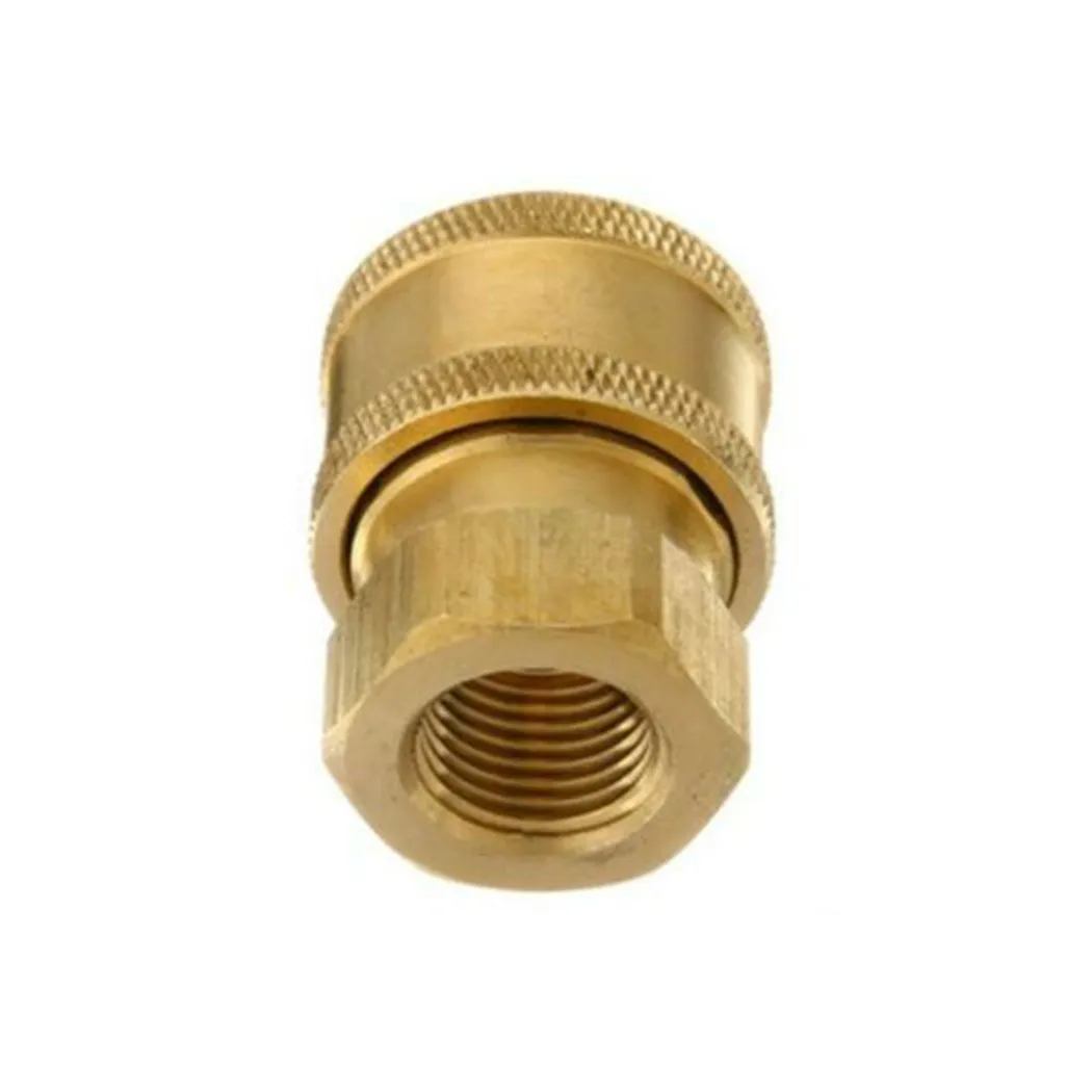 1/4\" Pressure Washer Hose Adapter BSP1/4(G1/4) Female Connector Gasket Golden Quick Release Durable Replacement
1/4\" Pressure Washer Hose Adapter BSP1/4(G1/4) Female Connector Gasket Golden Quick Release Durable Replacement