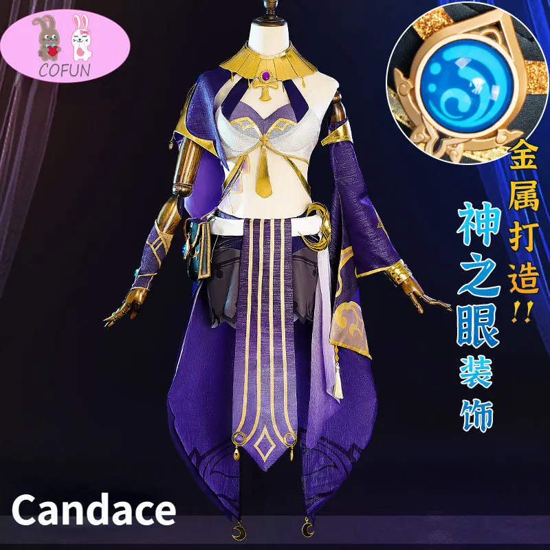 Костюм для косплея Genshin Impact Candace, костюм для игры, Униформа, полный комплект, Хэллоуин, Новинка
Костюм для косплея Genshin Impact Candace, костюм для игры, Униформа, полный комплект, Хэллоуин, Новинка