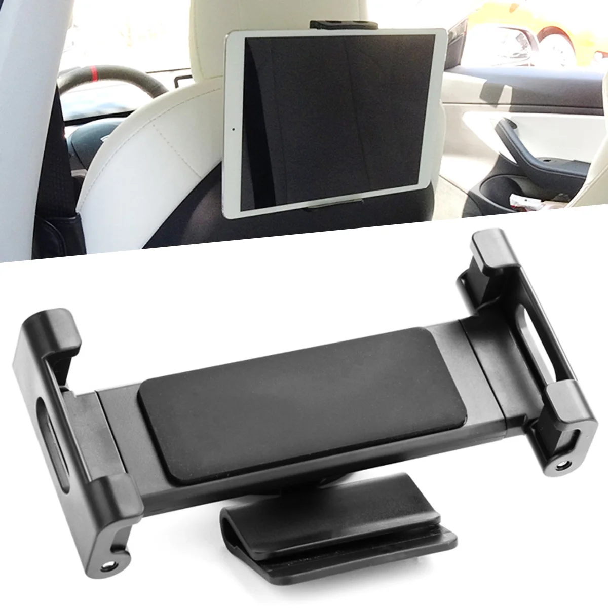 

Phone Holder for Tesla Model 3 / Y Car Rear Seat Mobile Phone Stand Holder Car Headrest Tablet Cellphone Mount Holder 360°