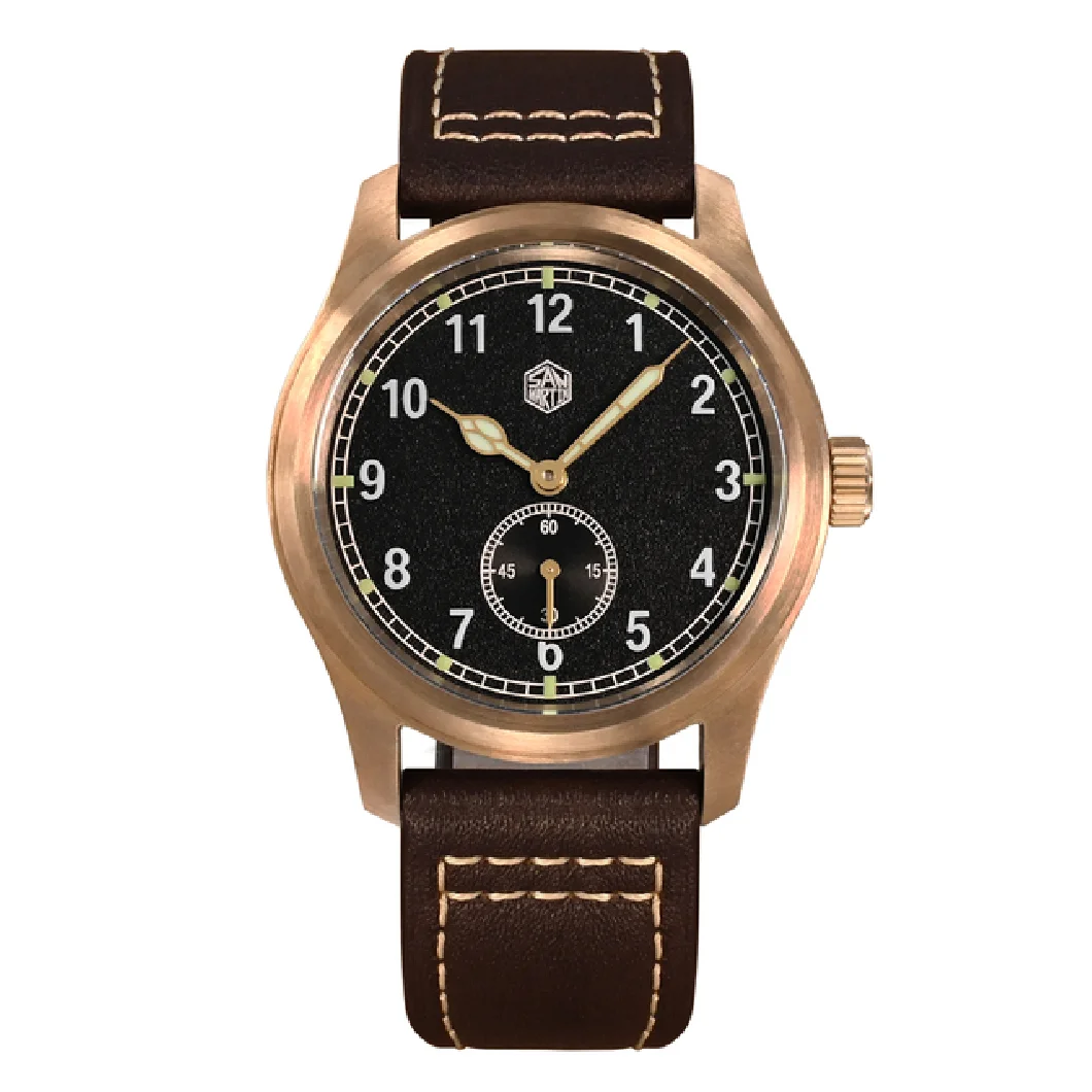 San Martin Men Pilot Watch Bronze 37MM Vintage Quartz Wristwatch Sport Sapphire 100m Waterproof Luminous RONDA 6004 Military
San Martin Men Pilot Watch Bronze 37MM Vintage Quartz Wristwatch Sport Sapphire 100m Waterproof Luminous RONDA 6004 Military