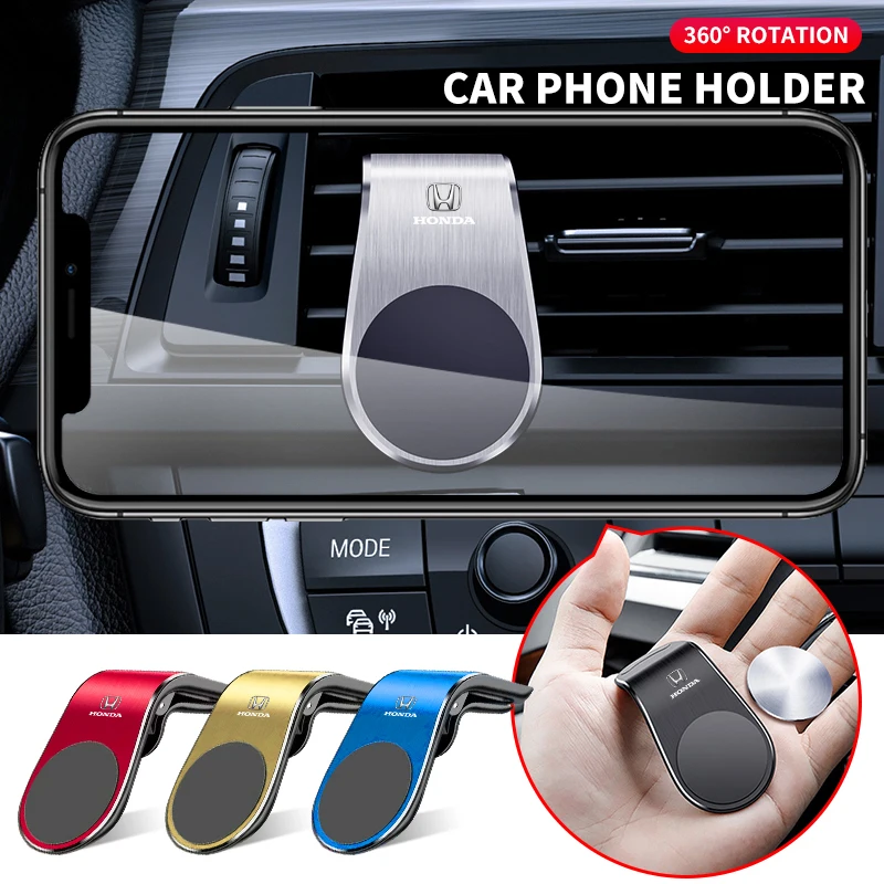 Автомобильный тип L металлический магнитный держатель телефона для Honda Civic Fit Jazz