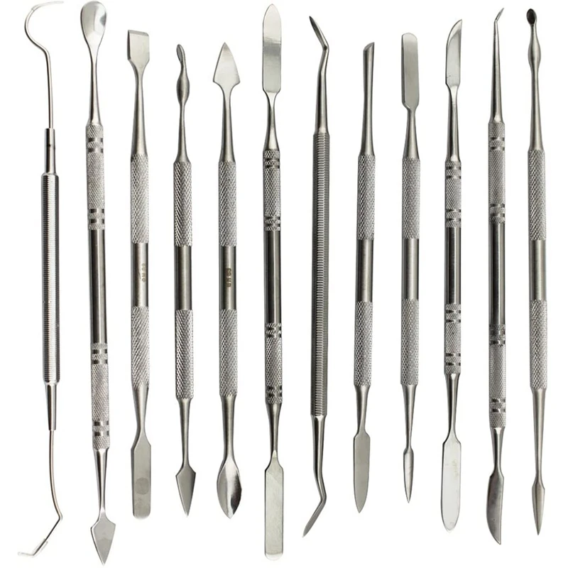 12 Pcs Wax Carvers Set Double Ended Wax Modeling Sculpting Tools Picks Polymer Pottery Clay Carving Tool
12 Pcs Wax Carvers Set Double Ended Wax Modeling Sculpting Tools Picks Polymer Pottery Clay Carving Tool