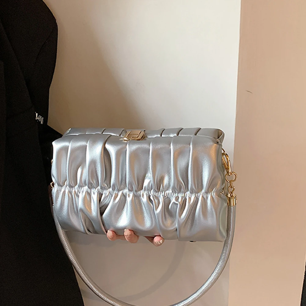 Women Crossbody Bag Pleated PU Tote Bag Double Chain Waterproof Large Capacity Lightweight Fashion Messenger Bag модная сумка
Women Crossbody Bag Pleated PU Tote Bag Double Chain Waterproof Large Capacity Lightweight Fashion Messenger Bag модная сумка