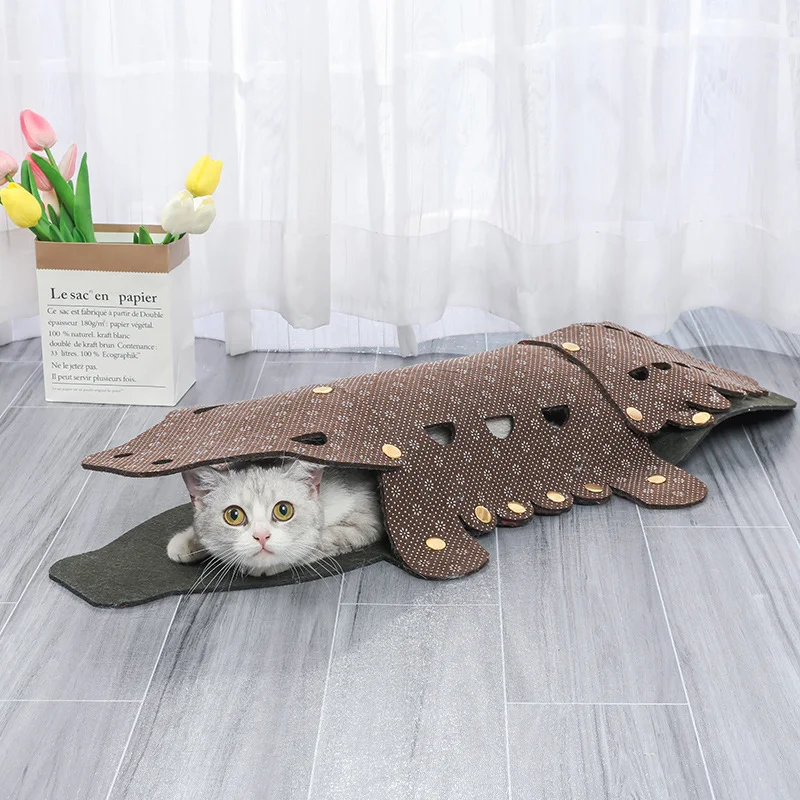 Cat's House Felt Cloth Crocodile Shape Cat Nesk Convenient and Detachable Cat Litter Interactive Toys Pet Bed Cat Accessories
Cat's House Felt Cloth Crocodile Shape Cat Nesk Convenient and Detachable Cat Litter Interactive Toys Pet Bed Cat Accessories