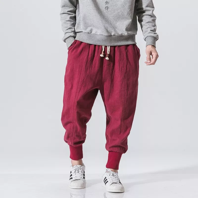 Joggers Trousers Man's Wide Leg Baggy Pants Men Jogging Sports Hot Fashion Cotton Harem Pants Men Chinese Style Loose
Joggers Trousers Man's Wide Leg Baggy Pants Men Jogging Sports Hot Fashion Cotton Harem Pants Men Chinese Style Loose