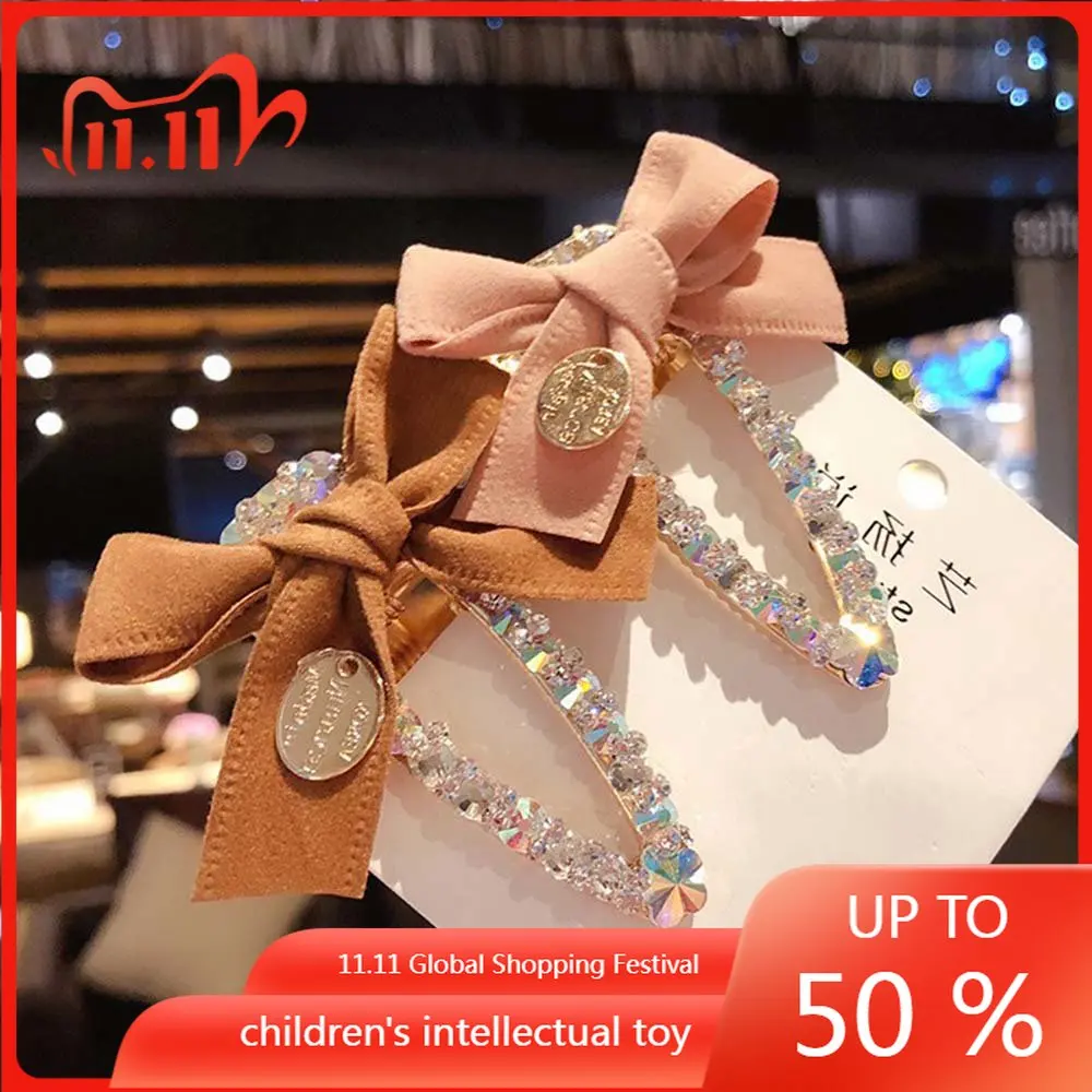 Fashion Bowknot Rhinestone Clips Barrettes Crystal Hair Clip Hairpins Women BB Hairgrip Metal Alloy Hair Accessories
Fashion Bowknot Rhinestone Clips Barrettes Crystal Hair Clip Hairpins Women BB Hairgrip Metal Alloy Hair Accessories