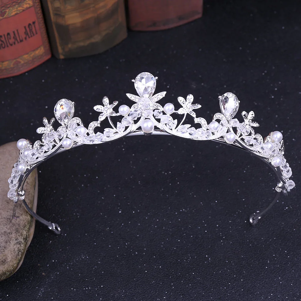 Silver Color Crystal Pearl Tiaras And Crowns Rhinestone Prom Princess Diadem Headband Wedding Bridal Hair Accessories Jewelry
Silver Color Crystal Pearl Tiaras And Crowns Rhinestone Prom Princess Diadem Headband Wedding Bridal Hair Accessories Jewelry
