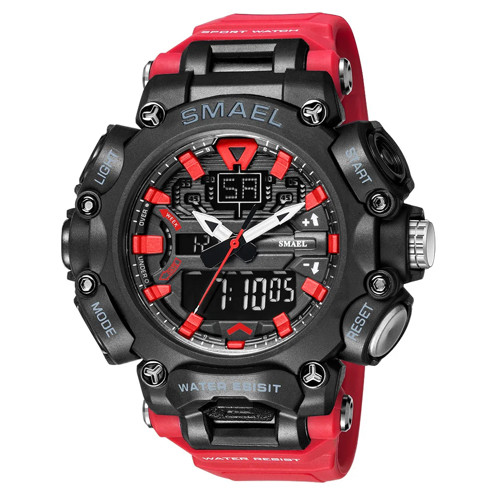 Sports Watches Waterproof SMAEL Men's Watch Military Army Stopwatch Week Display Clocke 8053 Fashion Quartz Wristwatch Men
Sports Watches Waterproof SMAEL Men's Watch Military Army Stopwatch Week Display Clocke 8053 Fashion Quartz Wristwatch Men