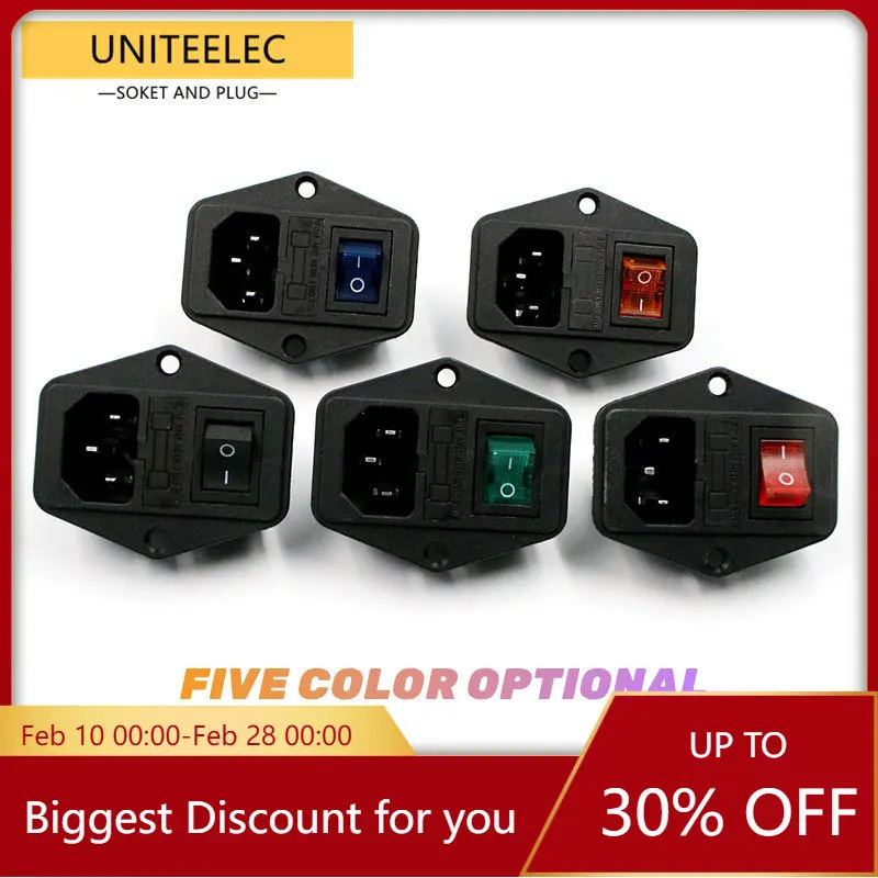 High quality Black Red 10A AC 250V 3 Terminal Power Socket with Fuse Holder Rocker Switch AC Power Cord Inlet Plug Socket AC-01
High quality Black Red 10A AC 250V 3 Terminal Power Socket with Fuse Holder Rocker Switch AC Power Cord Inlet Plug Socket AC-01