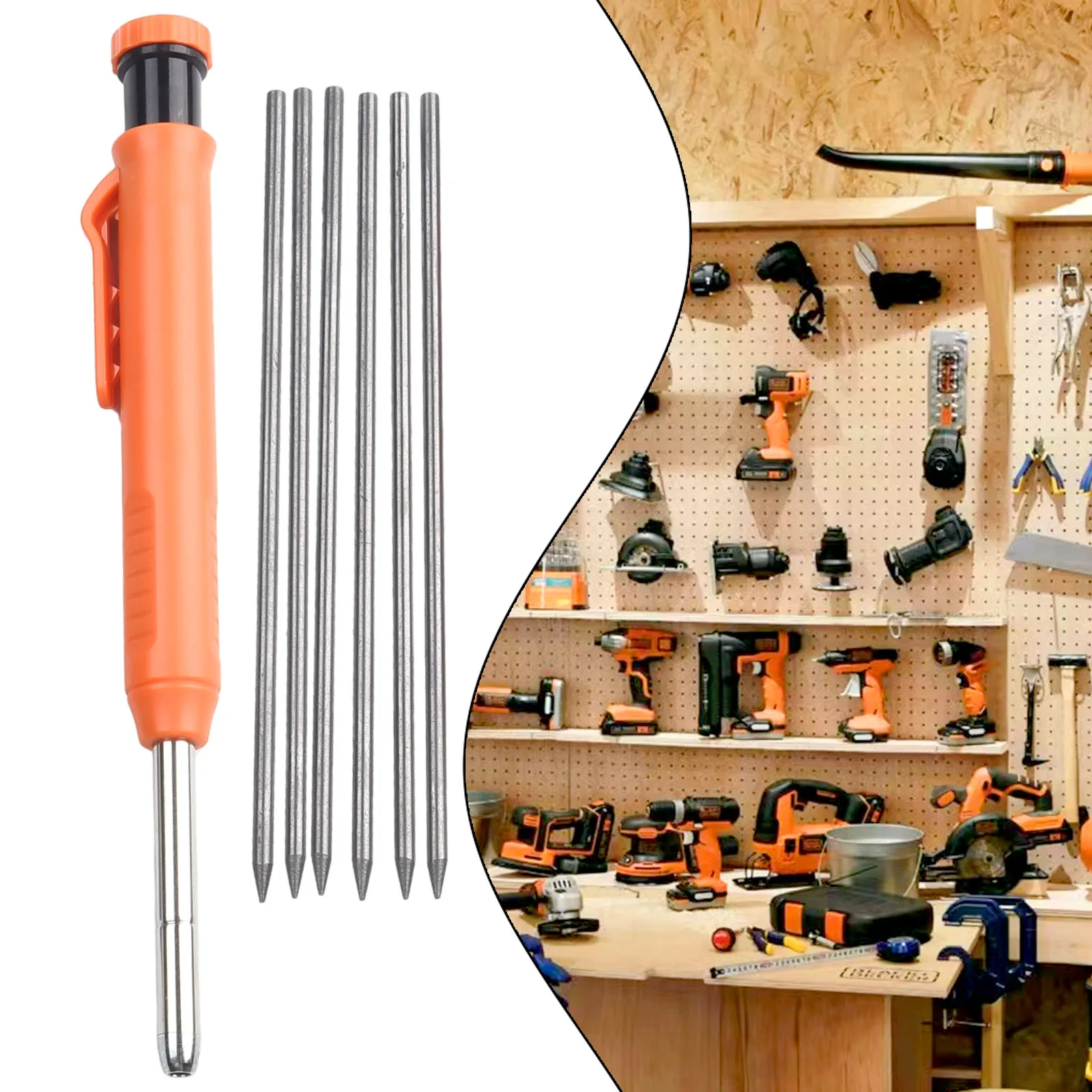 Woodworking Pencil Set Mechanical Pencil Carpentry Marking Scriber Carpenter Construction Tools With 6pcs Refill Replacements
Woodworking Pencil Set Mechanical Pencil Carpentry Marking Scriber Carpenter Construction Tools With 6pcs Refill Replacements