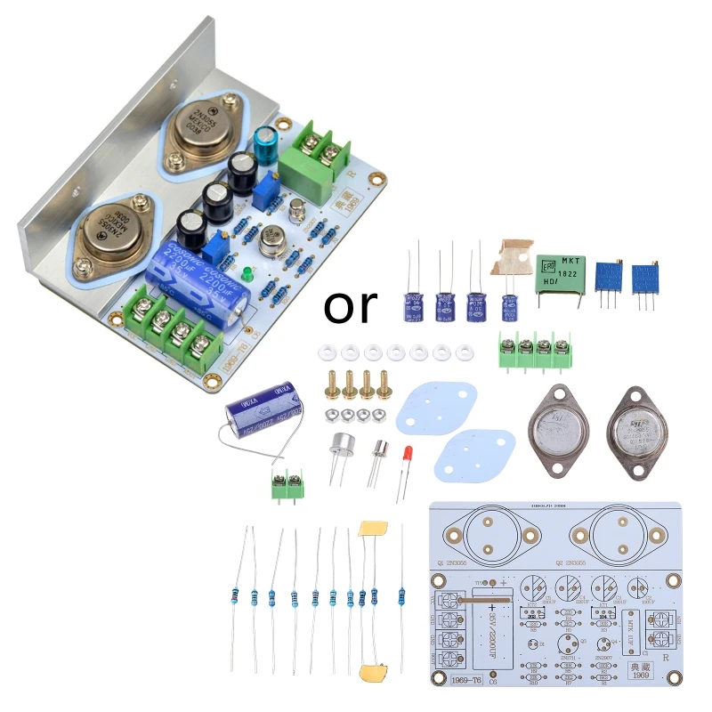 1Set 1969 Class A Power Amplifier Board HiFi Amplificador PCB Assembled Board Diy Kits for Full Range Speakers Drop Shipping
1Set 1969 Class A Power Amplifier Board HiFi Amplificador PCB Assembled Board Diy Kits for Full Range Speakers Drop Shipping