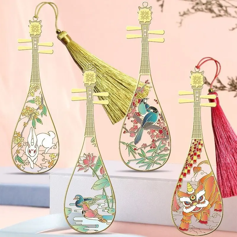 Exquisite Chinese Wind Creative Classical Pipa Metal Antique Bookmark Birthday Gift Teacher's Day Student Stationery
Exquisite Chinese Wind Creative Classical Pipa Metal Antique Bookmark Birthday Gift Teacher's Day Student Stationery