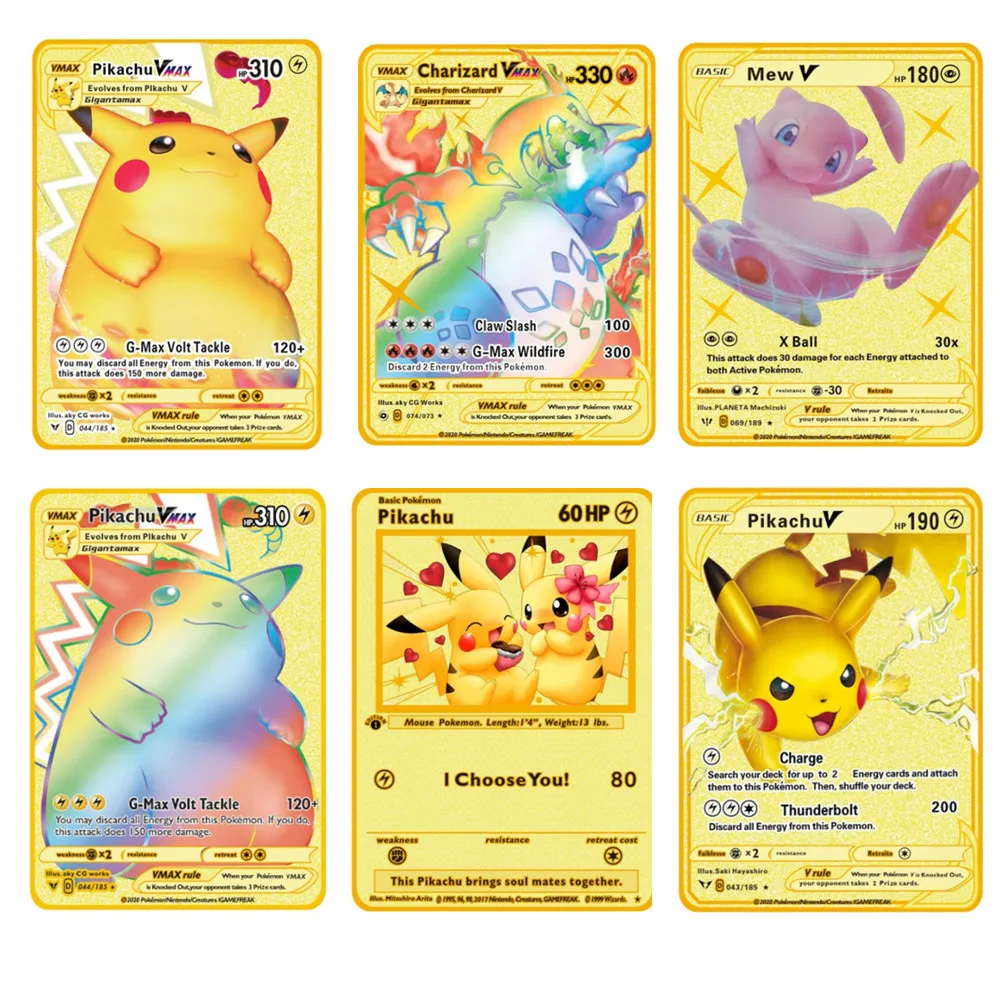 Pokemon 27 Styles New Mewtwo GX MEGA Gold Pikachu Metal Card Super Game Collection Anime Cards Toys Kid Gift Reshiram&Charizard
Pokemon 27 Styles New Mewtwo GX MEGA Gold Pikachu Metal Card Super Game Collection Anime Cards Toys Kid Gift Reshiram&Charizard