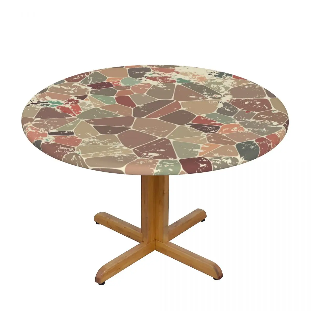 Round Table Cover for Dining Table Elastic Tablecloth Retro Mosaic Geometric Abstract Fitted House Hotel Decoration
Round Table Cover for Dining Table Elastic Tablecloth Retro Mosaic Geometric Abstract Fitted House Hotel Decoration