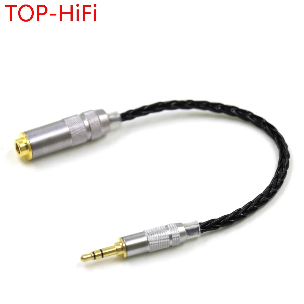 HIFI Silver Plated 3.5mm 3pole Stereo Male to 4.4mm Balanced Female Audio Adapter Cable 3.5 to 4.4 Connector Cable 
HIFI Silver Plated 3.5mm 3pole Stereo Male to 4.4mm Balanced Female Audio Adapter Cable 3.5 to 4.4 Connector Cable