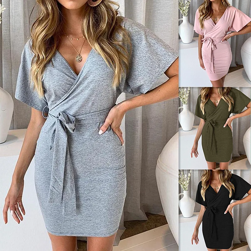 Zomer Vrouwen Sexy Jurk V-hals Slanke Tas Hippe Rok Temperament Forens Party Nachtclub Lace-Up Minirok
Zomer Vrouwen Sexy Jurk V-hals Slanke Tas Hippe Rok Temperament Forens Party Nachtclub Lace-Up Minirok
