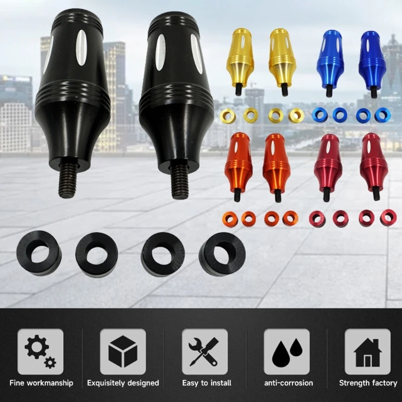 2Pcs Motorcycle Front Fork Frame Sliders Wheel Crash Protector Fork Wheel Frame Sliders Crash Pads Motorbike Falling Protection
2Pcs Motorcycle Front Fork Frame Sliders Wheel Crash Protector Fork Wheel Frame Sliders Crash Pads Motorbike Falling Protection
