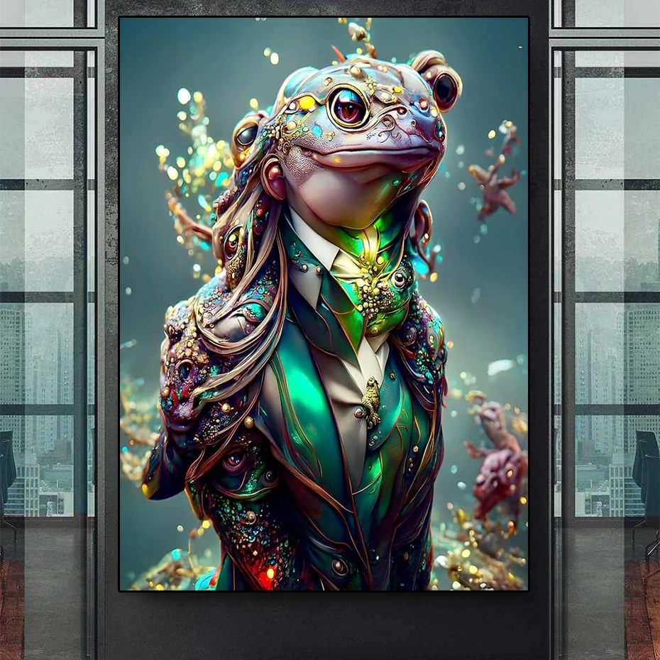 Abstract Green Sculpture Frog Print Canvas Painting Nordic Wall Art Prints Decorative for Living Room Game Room Home Decor Gift
Abstract Green Sculpture Frog Print Canvas Painting Nordic Wall Art Prints Decorative for Living Room Game Room Home Decor Gift