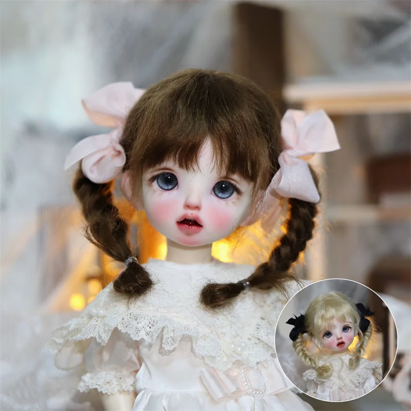 Bjd Toy Accessories Women's Wig 6 Points Double Fried Dough Twists Braid Bow Double Color Mohair
Bjd Toy Accessories Women's Wig 6 Points Double Fried Dough Twists Braid Bow Double Color Mohair